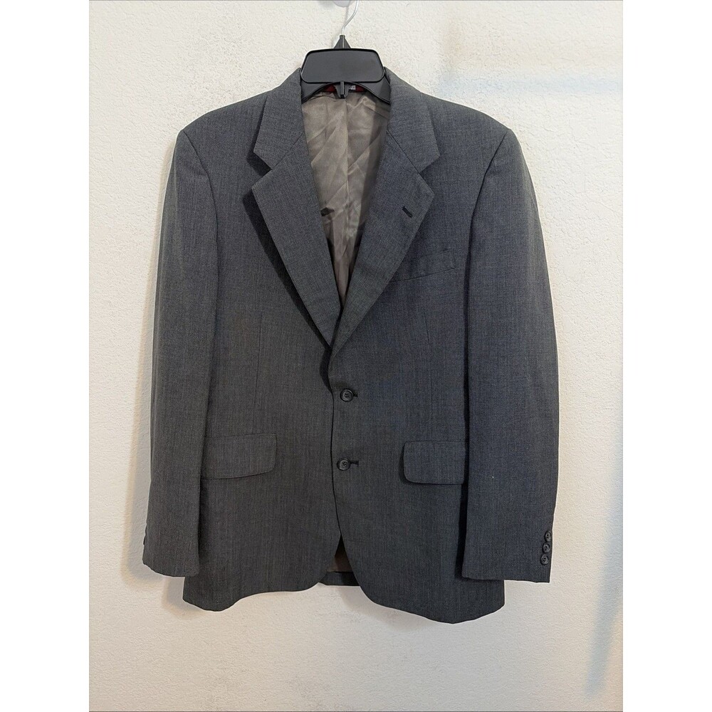 Jos A Bank Executive Collection Gray 100% Wool Blazer Sport Coat Mens Small